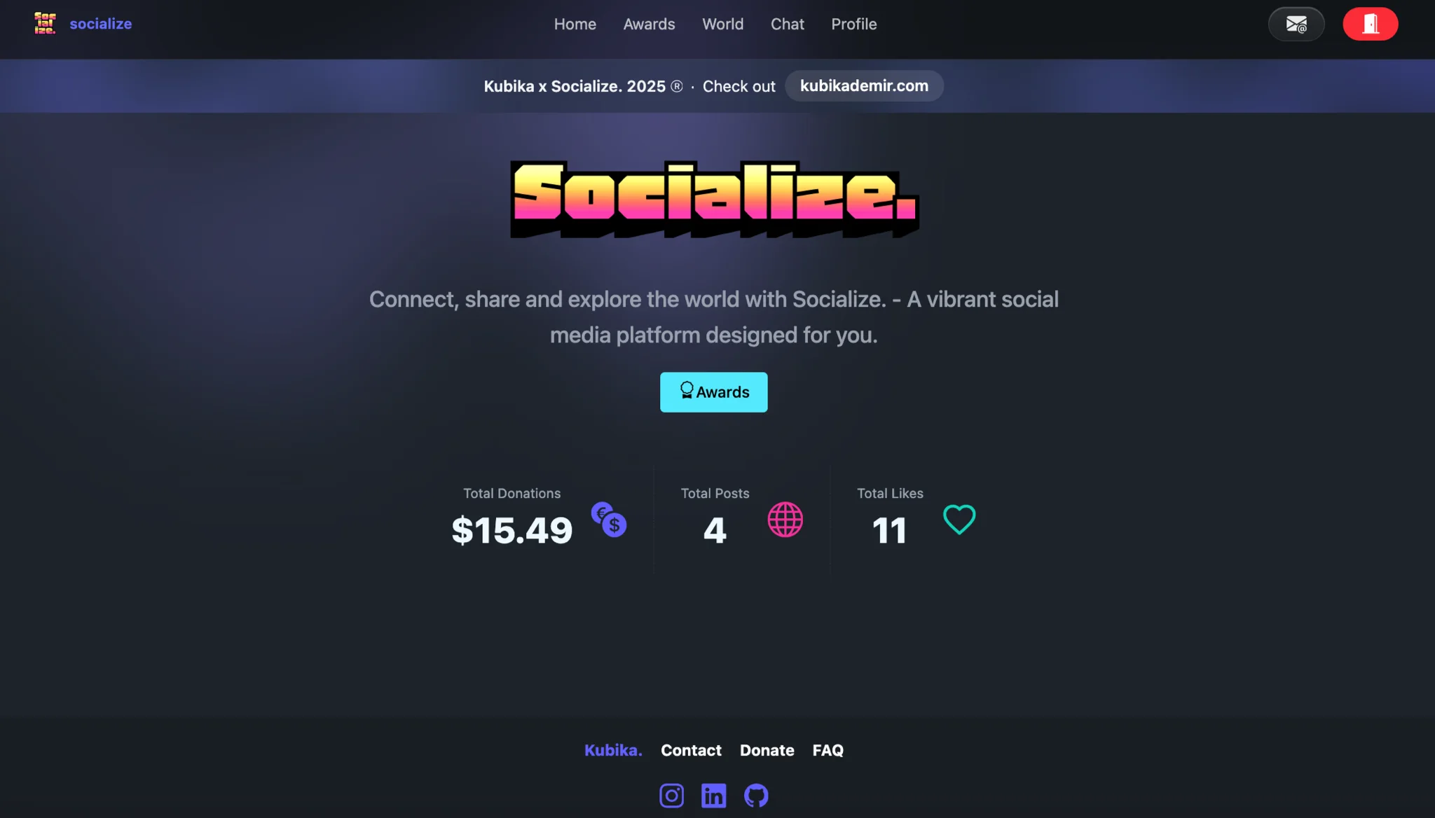 Socialize.